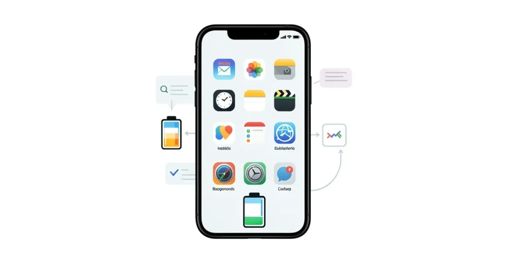 Featured image: Professional featured image for: Tech Myth or Fact: Does Closing Background Apps Save Phone Battery?