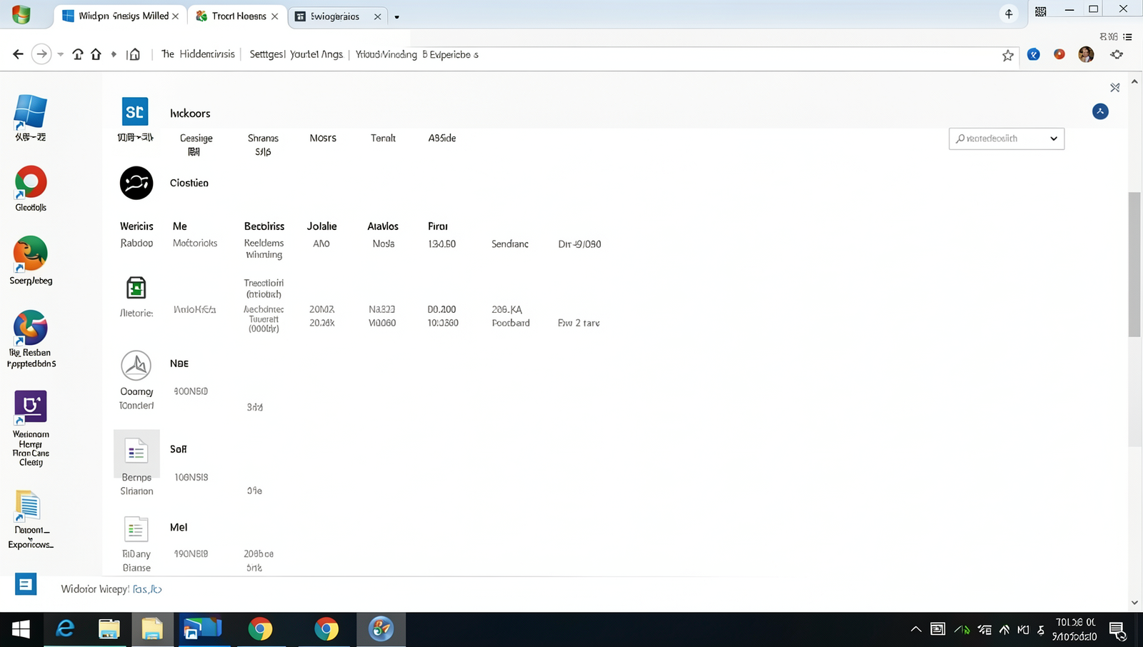 Customized Windows taskbar with pinned apps and toolbars in natural lighting.