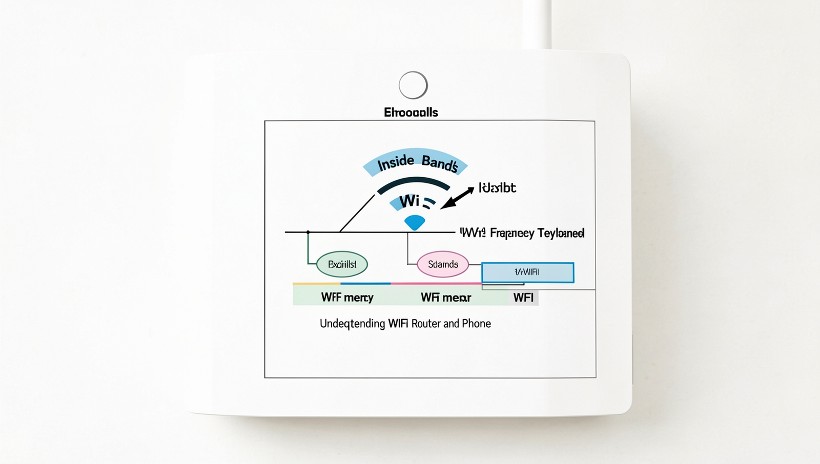 Detailed diagram of WiFi frequency bands and channels for understanding WiFi technology.