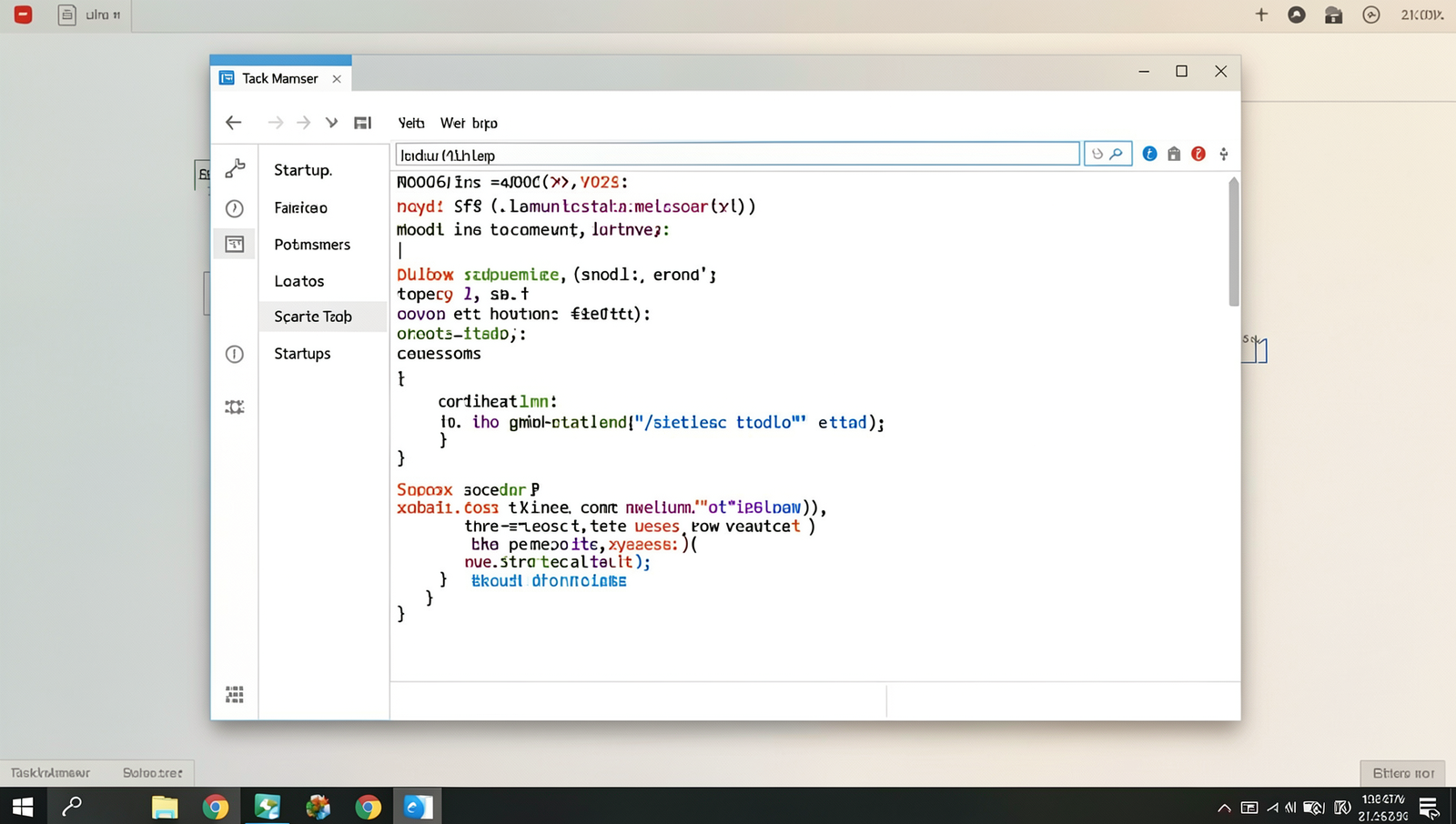 Linux Task Manager Startup tab displaying active startup programs.