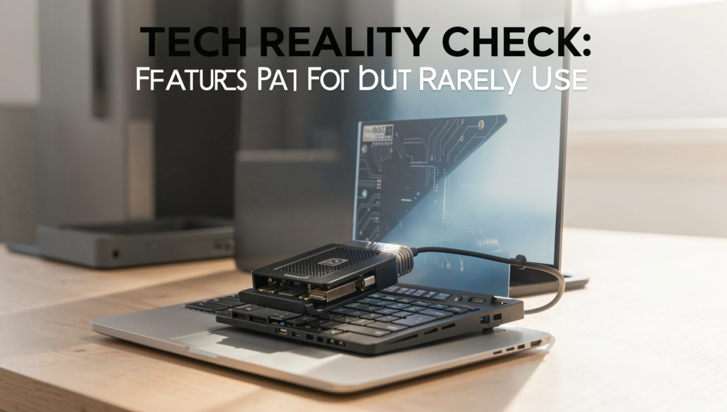 A high-end tech device in a realistic setting, showcasing unused features.