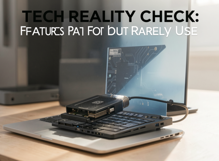 A high-end tech device in a realistic setting, showcasing unused features.
