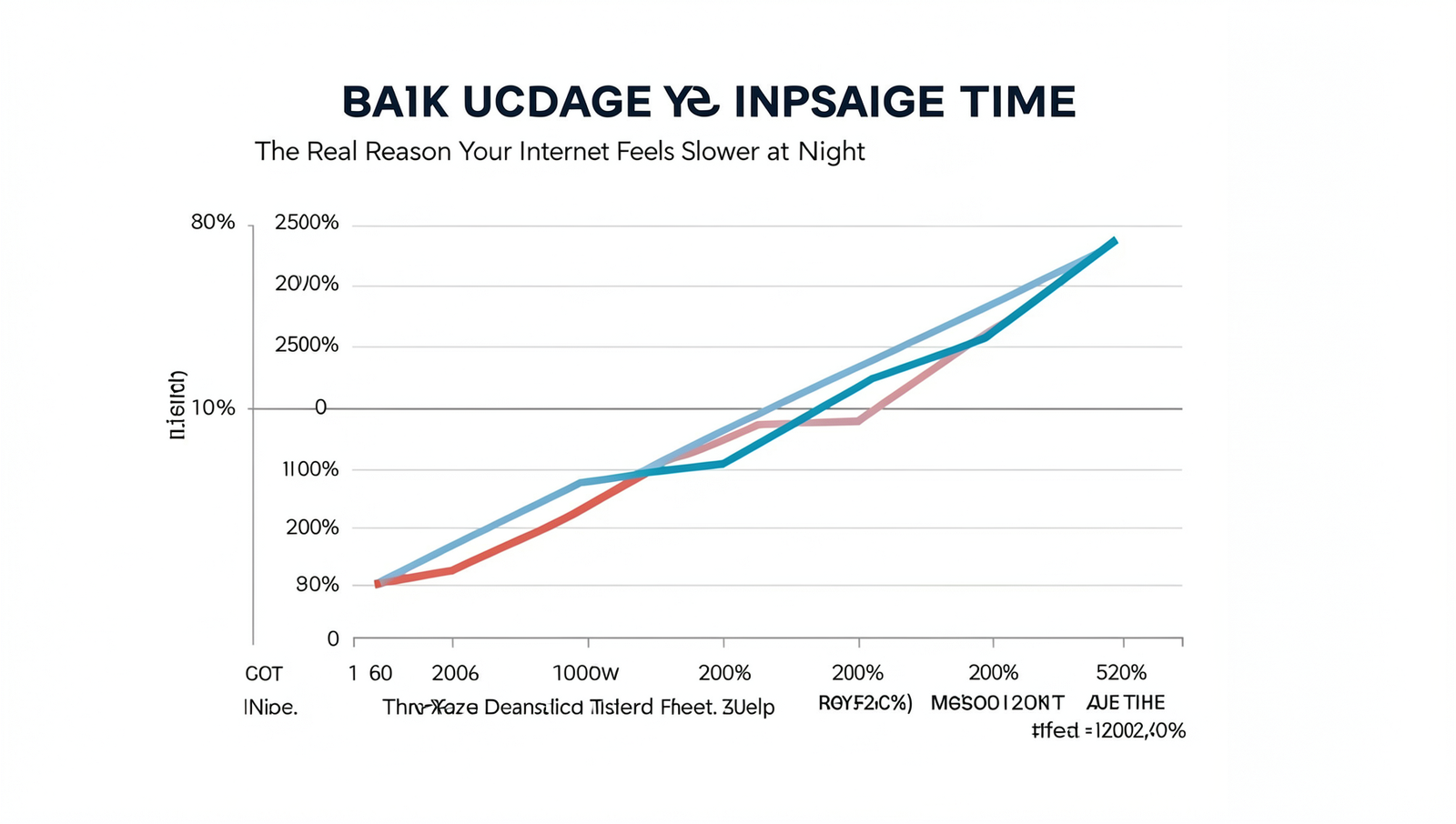 Graph depicting internet usage trends over time, highlighting peak usage periods.