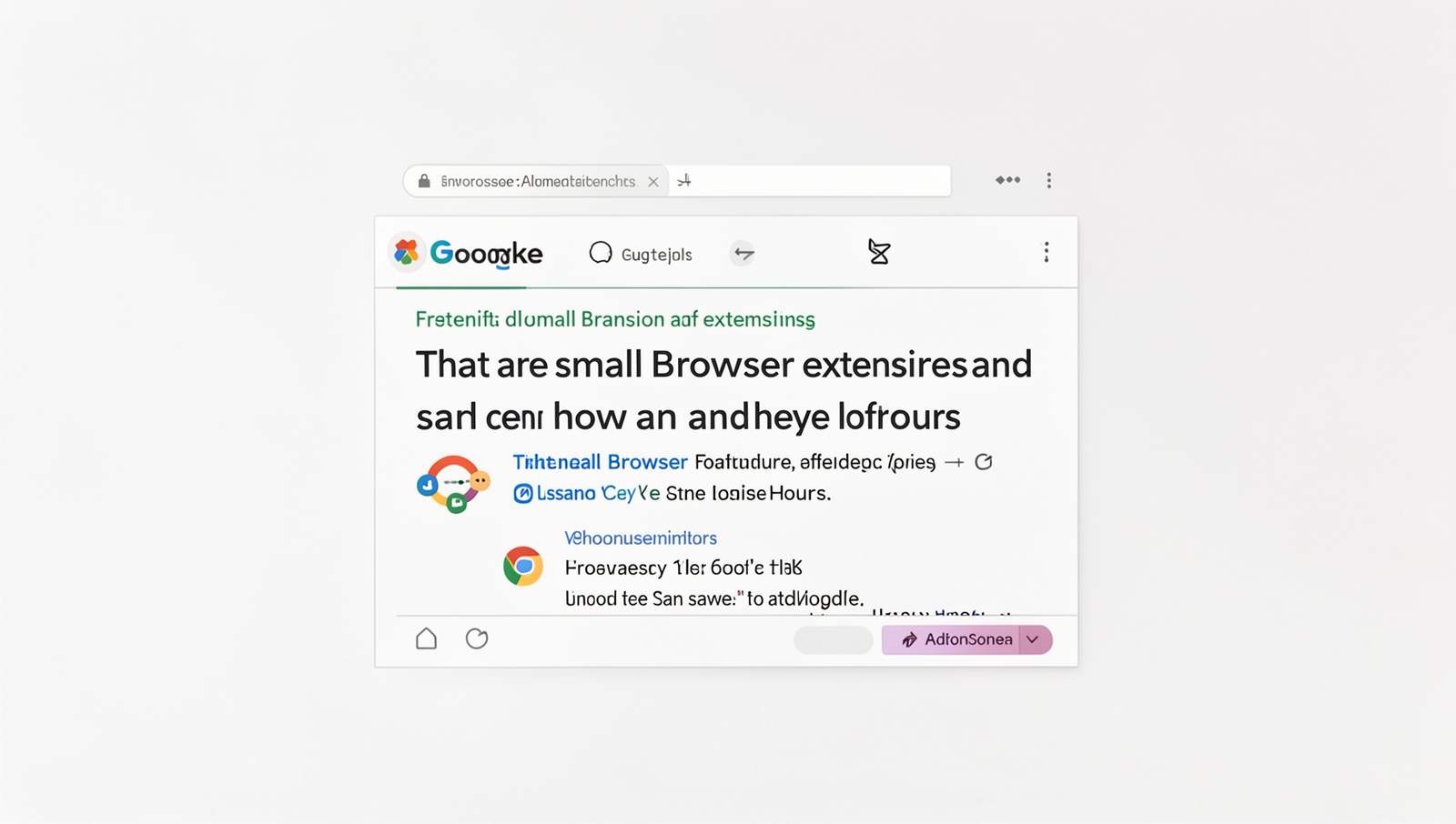 Diagram illustrating browser extensions and their time-saving features.