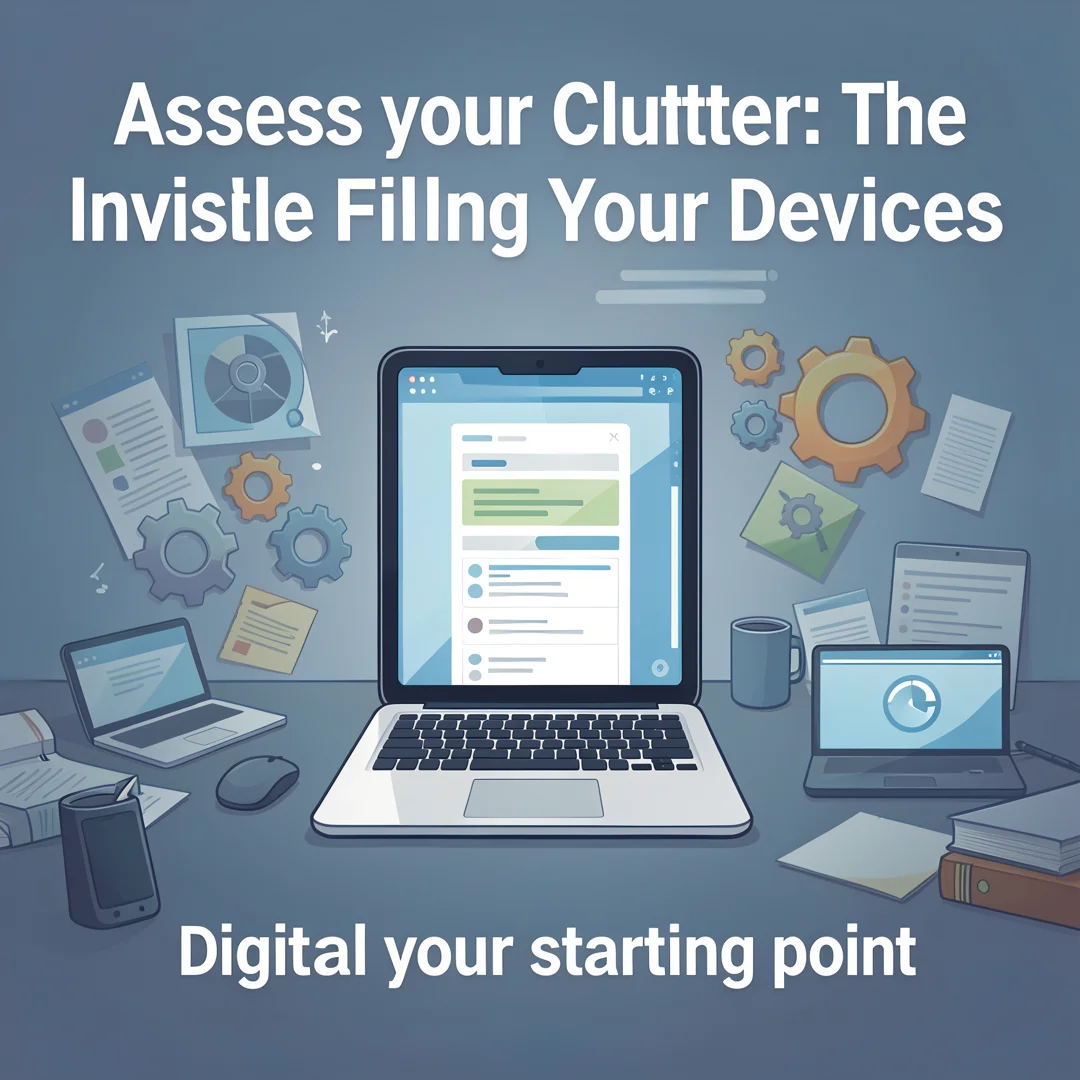 Step 2: Illustration for step: Assess your starting point related to Digital Clutter: The Invisible Files Fi