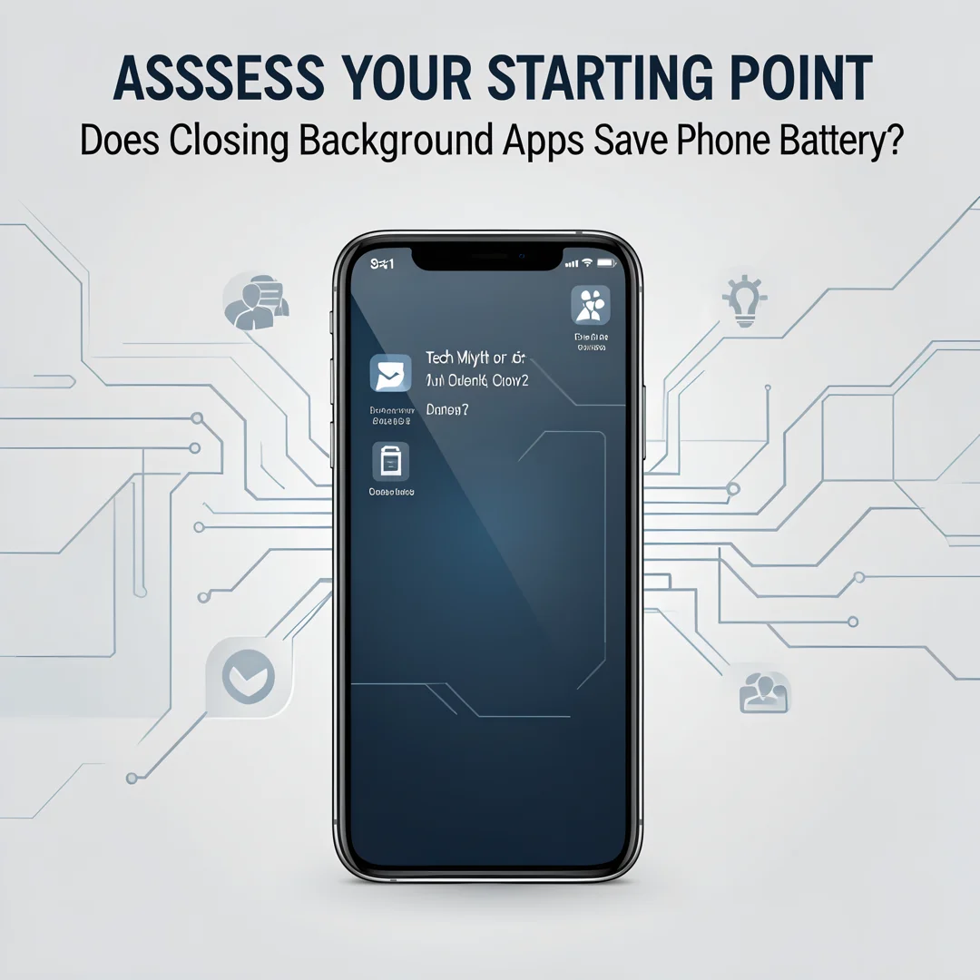 Step 2: Illustration for step: Assess your starting point related to Tech Myth or Fact: Does Closing Backgro