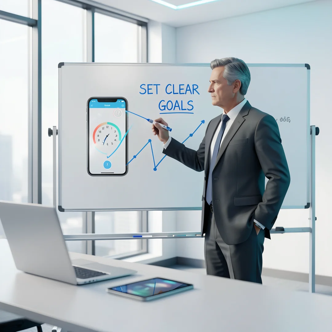 Step 3: Illustration for step: Set clear goals related to The Tech Gap: Why New Devices Sometimes Feel Faste