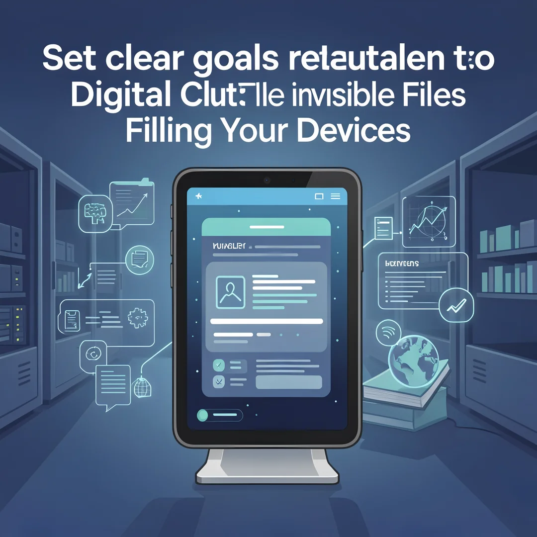 Step 3: Illustration for step: Set clear goals related to Digital Clutter: The Invisible Files Filling Your 