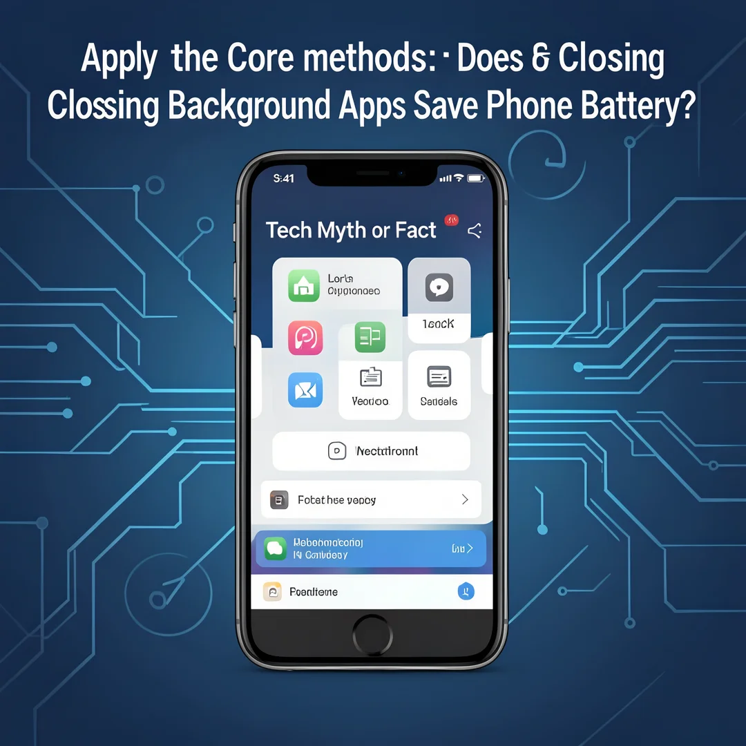 Step 5: Illustration for step: Apply the core methods related to Tech Myth or Fact: Does Closing Background 